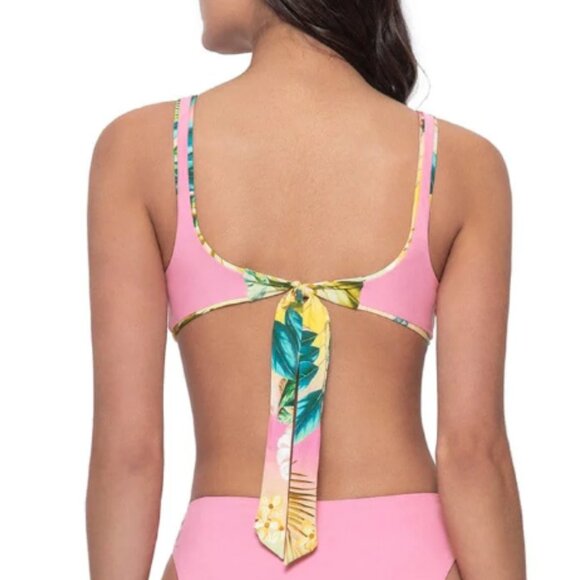 NWT PilyQ Drew Reversible Knot Bikini Top in Oasis - Picture 5 of 5